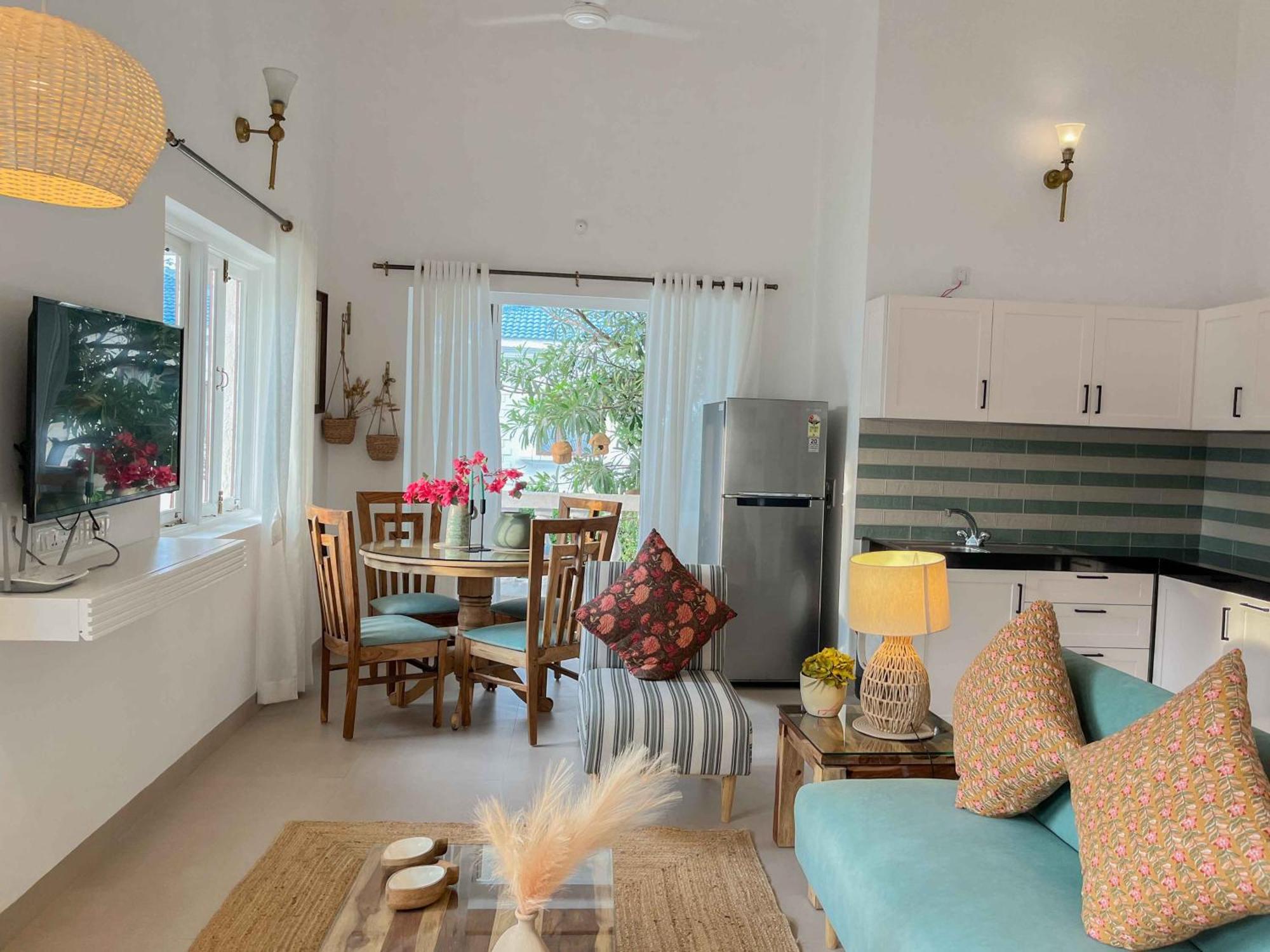 Rainforest - Casa Azure 5 Min Walk To The Beach Calangute Ruang foto