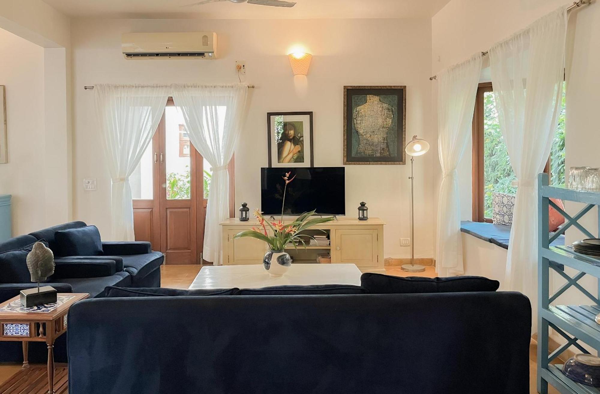 Rainforest - Casa Azure 5 Min Walk To The Beach Calangute Ruang foto